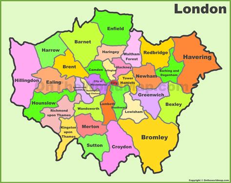 london cities list|List Of London Boroughs .